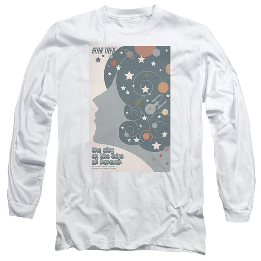 Star Trek Tos Episode 28 Mens Long Sleeve Shirt White Officially Licensed