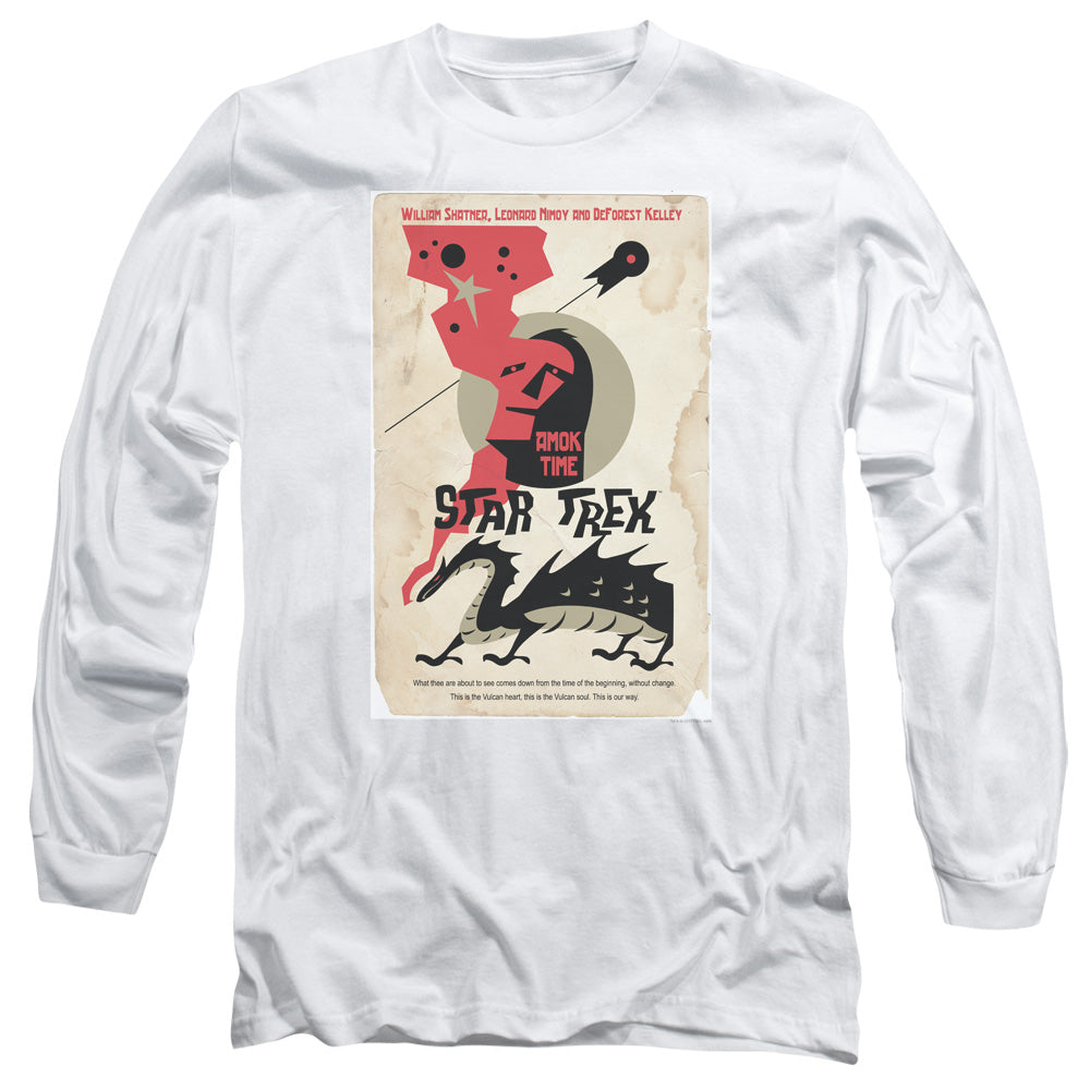 Star Trek Tos Episode 30 Mens Long Sleeve Shirt White Officially Licensed