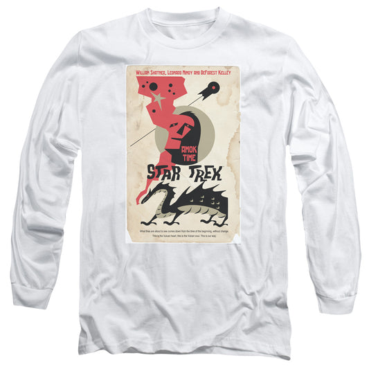 Star Trek Tos Episode 30 Mens Long Sleeve Shirt White Officially Licensed