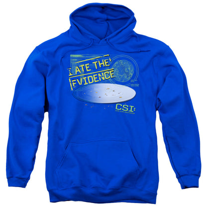 Csi I Ate The Evidence Mens Hoodie Royal Blue