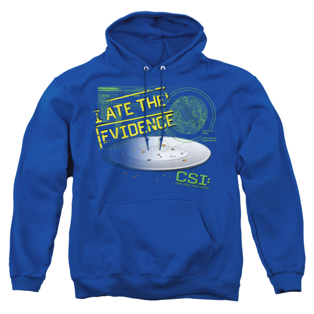 Csi I Ate The Evidence Mens Hoodie Royal