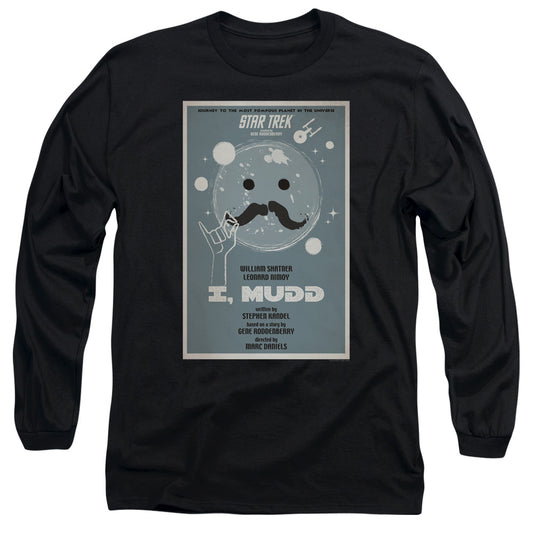 Star Trek Tos Episode 37 Mens Long Sleeve Shirt Black Officially Licensed