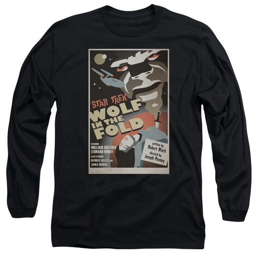 Star Trek Tos Episode 43 Mens Long Sleeve Shirt Black Officially Licensed