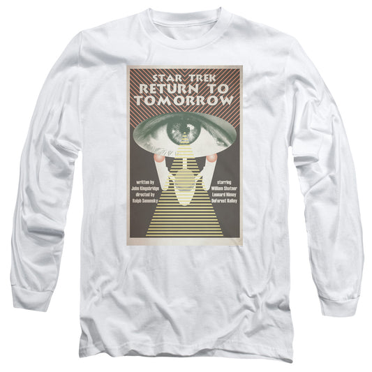 Star Trek Tos Episode 49 Mens Long Sleeve Shirt White Officially Licensed