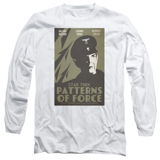 Star Trek Tos Episode 50 Mens Long Sleeve Shirt White Officially Licensed