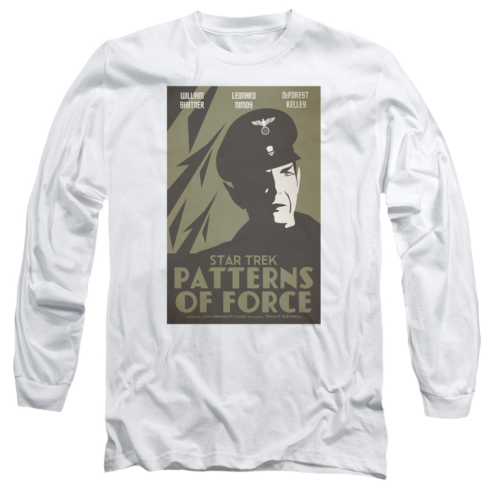 Star Trek Tos Episode 50 Mens Long Sleeve Shirt White Officially Licensed