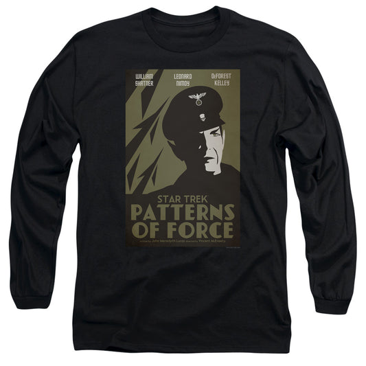 Star Trek Tos Episode 50 Mens Long Sleeve Shirt Black Officially Licensed