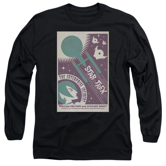 Star Trek Tos Episode 57 Mens Long Sleeve Shirt Black Officially Licensed
