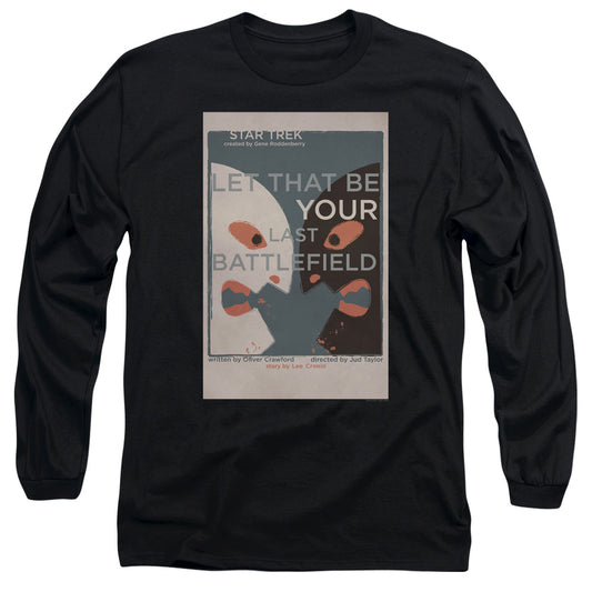 Star Trek Tos Episode 70 Mens Long Sleeve Shirt Black Officially Licensed