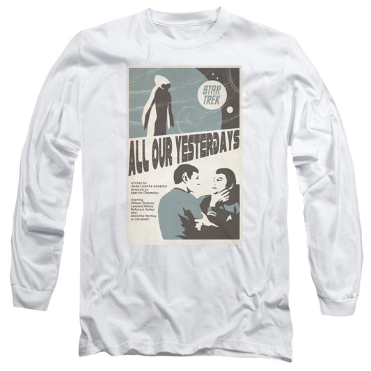Star Trek Tos Episode 78 Mens Long Sleeve Shirt White Officially Licensed