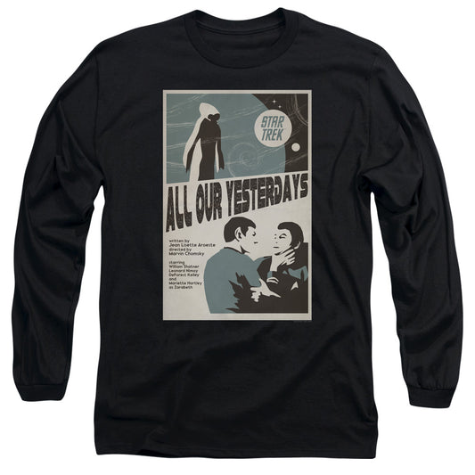 Star Trek Tos Episode 78 Mens Long Sleeve Shirt Black Officially Licensed