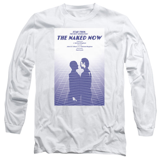 Star Trek Tng Season 1 Episode 3 Mens Long Sleeve Shirt White Officially Licensed