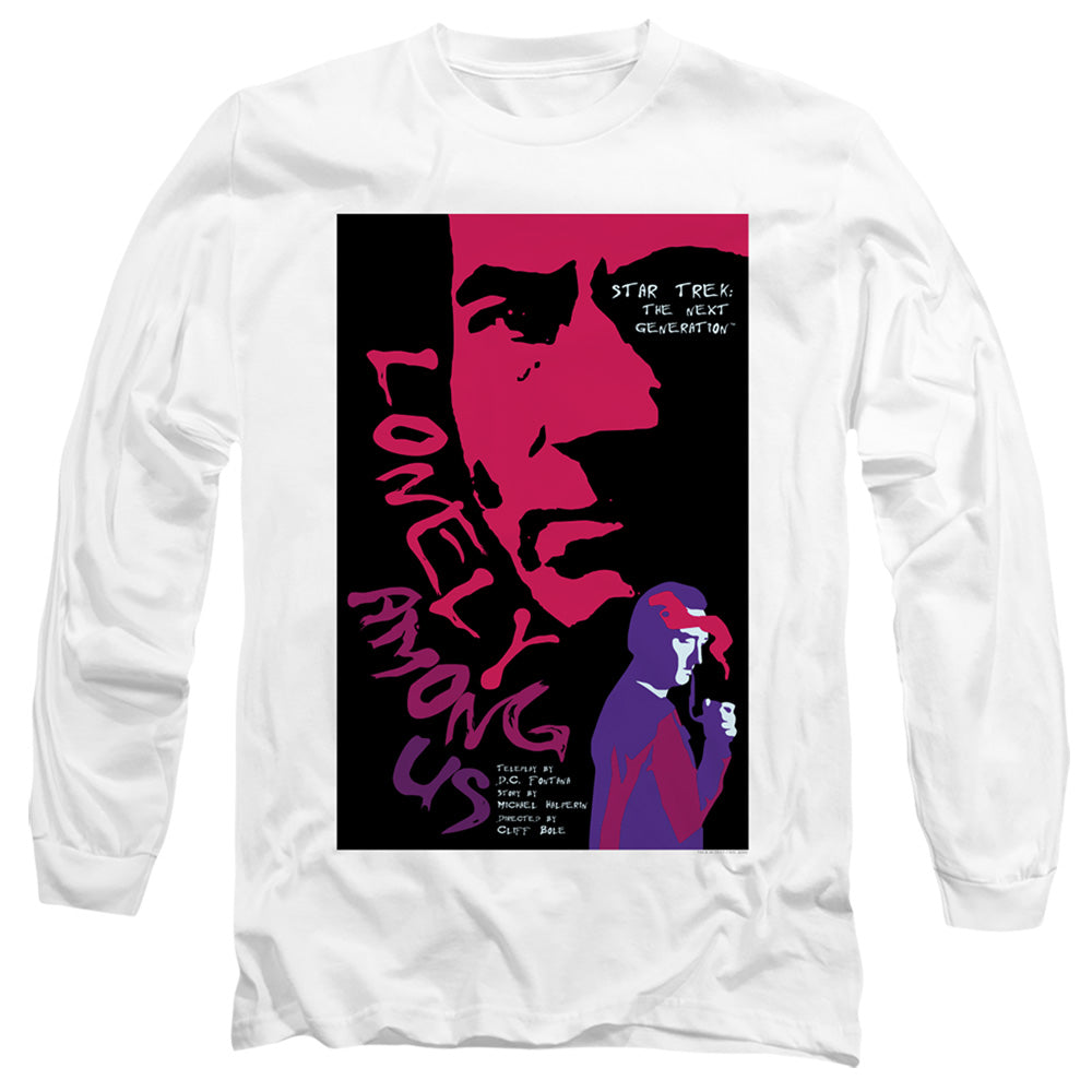 Star Trek Tng Season 1 Episode 7 Mens Long Sleeve Shirt White Officially Licensed