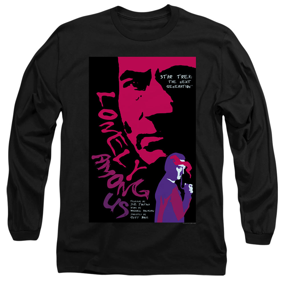 Star Trek Tng Season 1 Episode 7 Mens Long Sleeve Shirt Black Officially Licensed