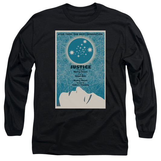 Star Trek Tng Season 1 Episode 8 Mens Long Sleeve Shirt Black Officially Licensed