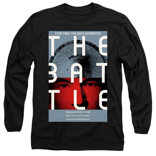 Star Trek Tng Season 1 Episode 9 Mens Long Sleeve Shirt Black Officially Licensed