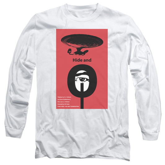 Star Trek Tng Season 1 Episode 10 Mens Long Sleeve Shirt White Officially Licensed