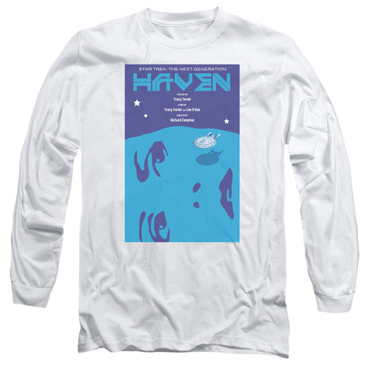 Star Trek Tng Season 1 Episode 11 Mens Long Sleeve Shirt White Officially Licensed