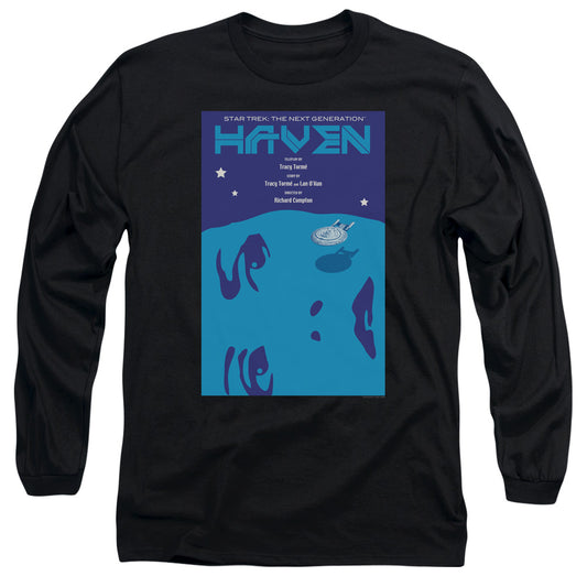 Star Trek Tng Season 1 Episode 11 Mens Long Sleeve Shirt Black Officially Licensed