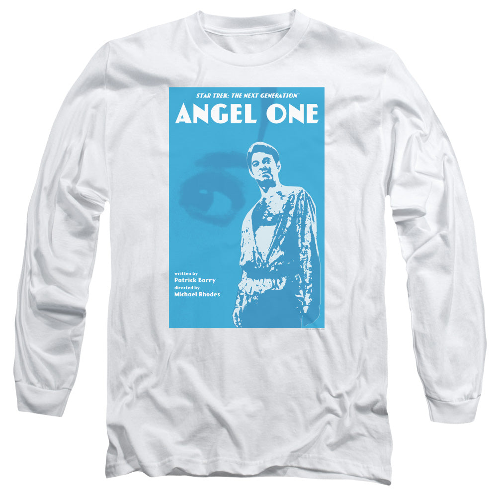 Star Trek Tng Season 1 Episode 14 Mens Long Sleeve Shirt White Officially Licensed
