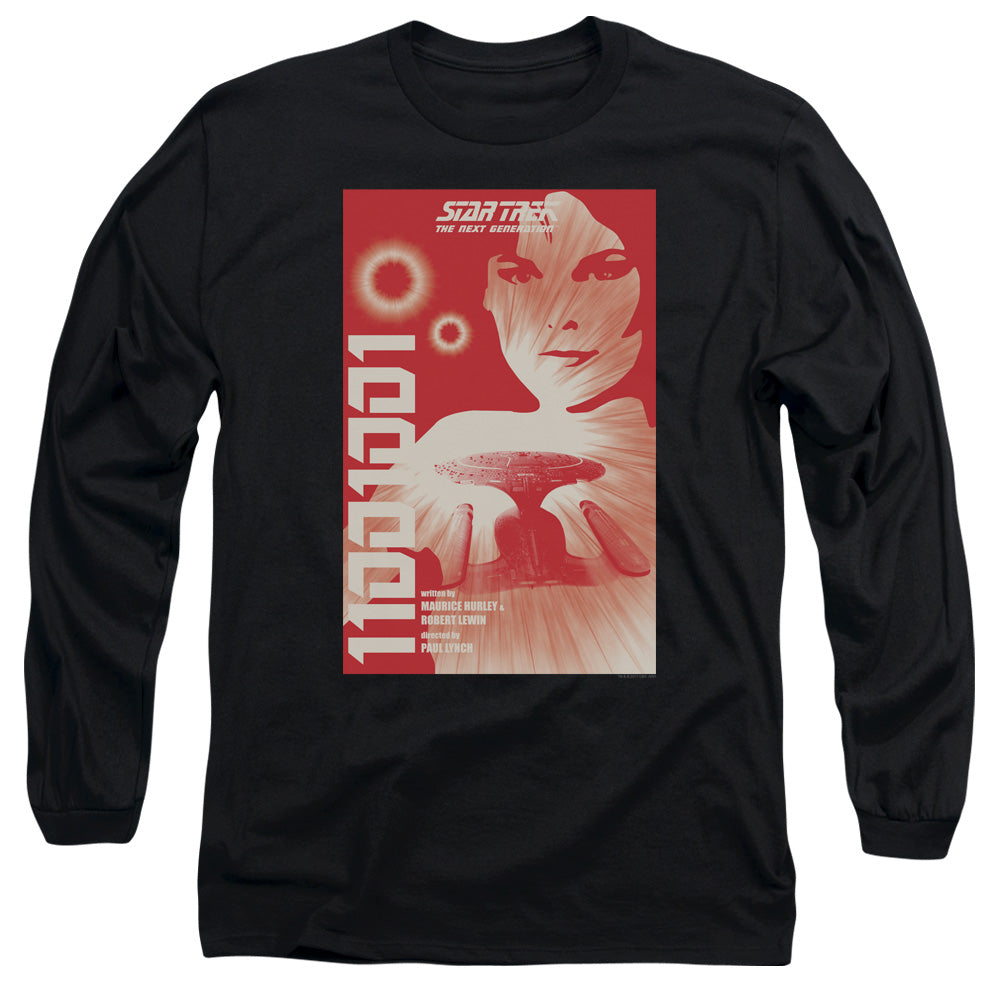 Star Trek Tng Season 1 Episode 15 Mens Long Sleeve Shirt Black Officially Licensed