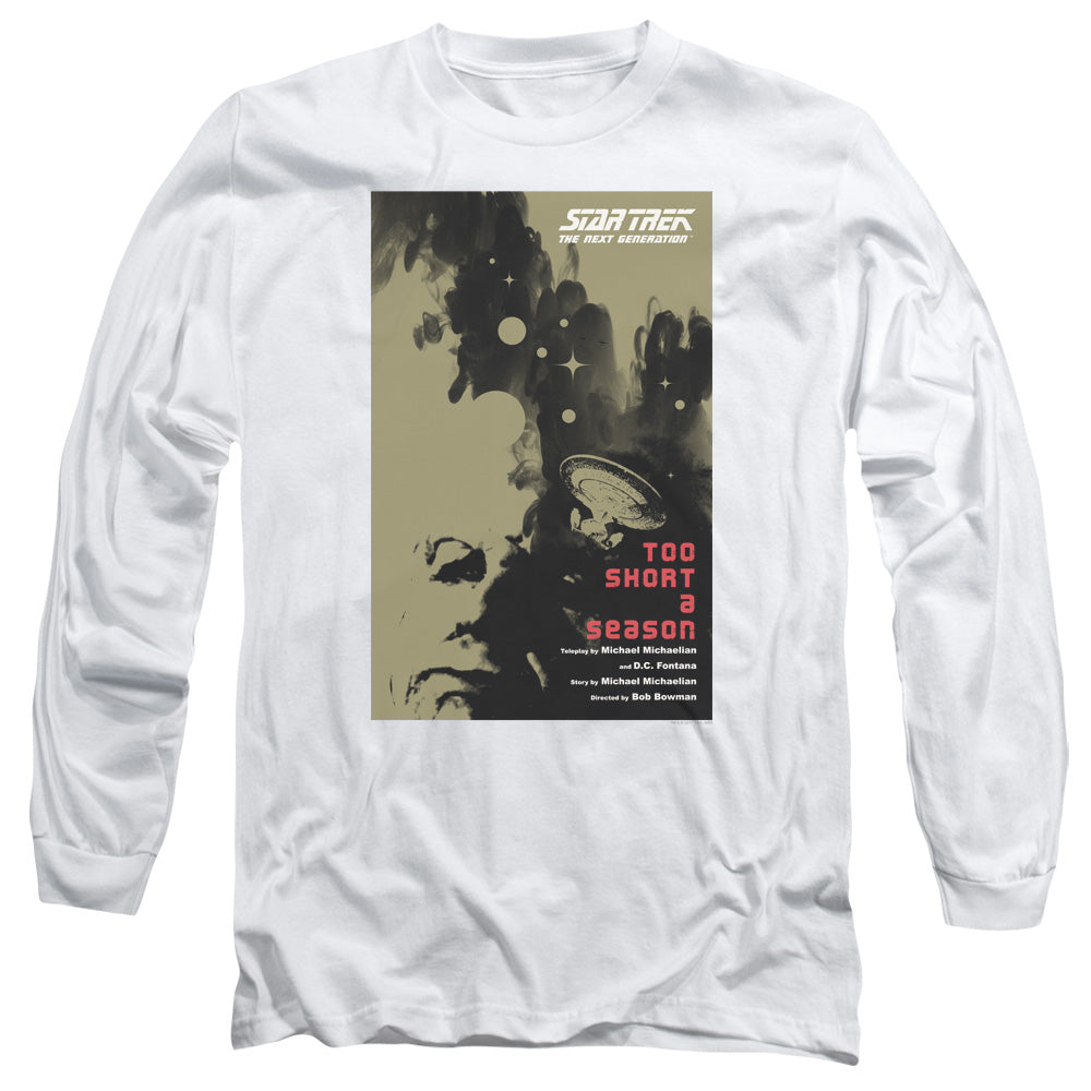 Star Trek Tng Season 1 Episode 16 Mens Long Sleeve Shirt White Officially Licensed