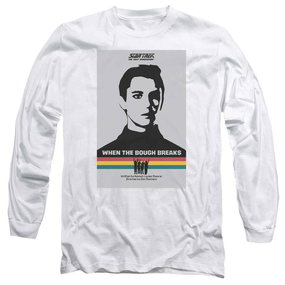 Star Trek Tng Season 1 Episode 17 Mens Long Sleeve Shirt White Officially Licensed