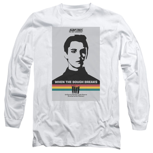 Star Trek Tng Season 1 Episode 17 Mens Long Sleeve Shirt White Officially Licensed