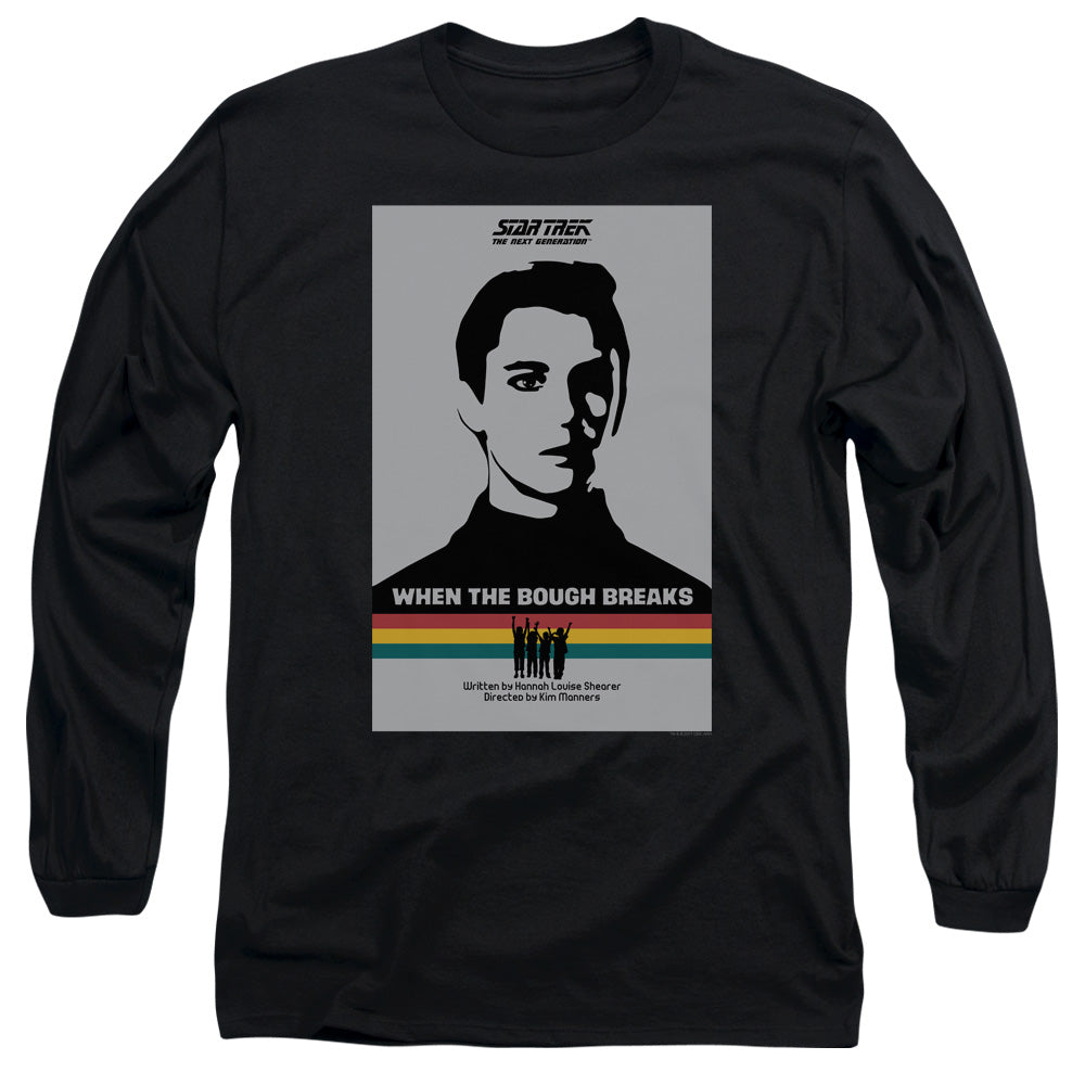 Star Trek Tng Season 1 Episode 17 Mens Long Sleeve Shirt Black Officially Licensed
