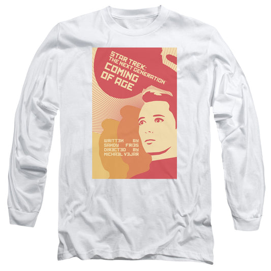 Star Trek Tng Season 1 Episode 19 Mens Long Sleeve Shirt White Officially Licensed