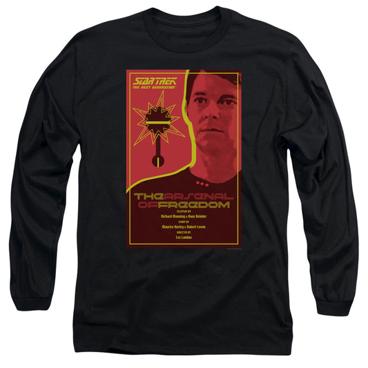 Star Trek Tng Season 1 Episode 21 Mens Long Sleeve Shirt Black Officially Licensed