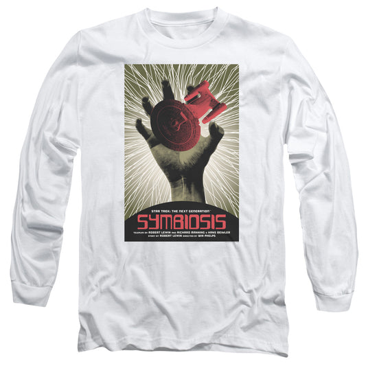 Star Trek Tng Season 1 Episode 22 Mens Long Sleeve Shirt White Officially Licensed