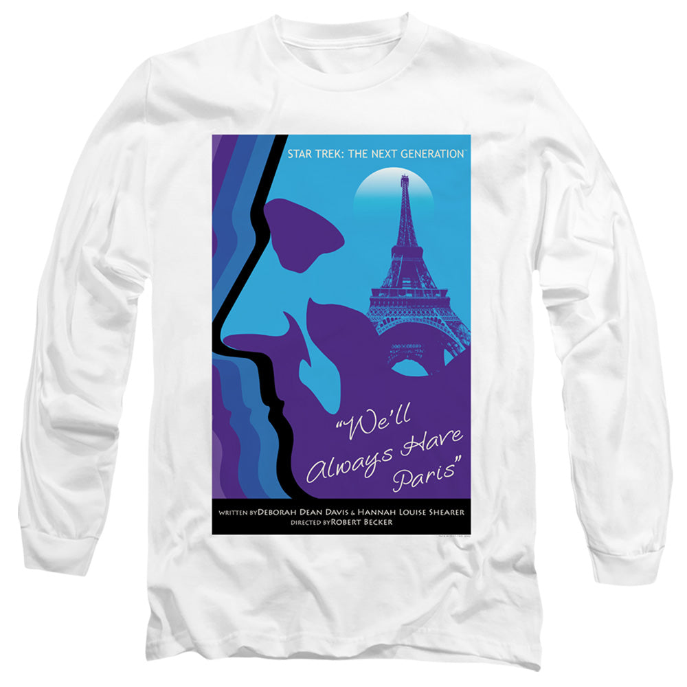 Star Trek Tng Season 1 Episode 24 Mens Long Sleeve Shirt White Officially Licensed