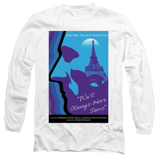 Star Trek Tng Season 1 Episode 24 Mens Long Sleeve Shirt White Officially Licensed