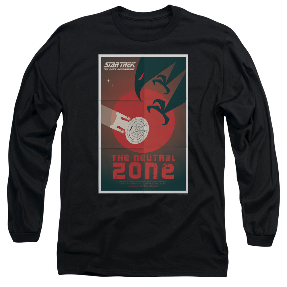 Star Trek Tng Season 1 Episode 26 Mens Long Sleeve Shirt Black Officially Licensed