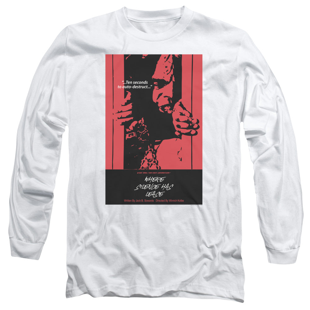Star Trek Tng Season 2 Episode 2 Mens Long Sleeve Shirt White Officially Licensed