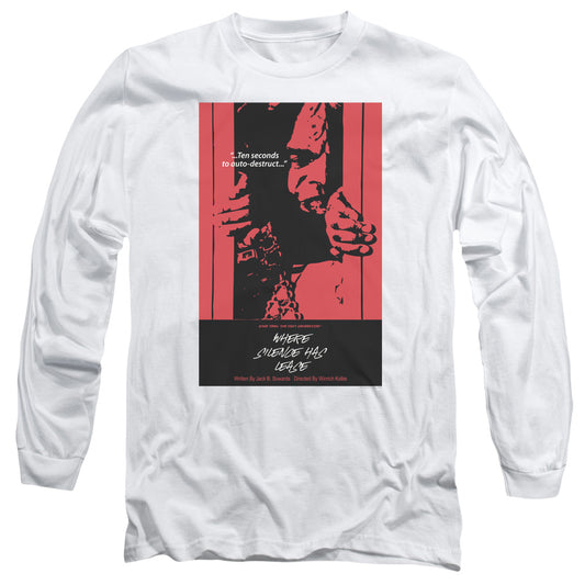 Star Trek Tng Season 2 Episode 2 Mens Long Sleeve Shirt White Officially Licensed
