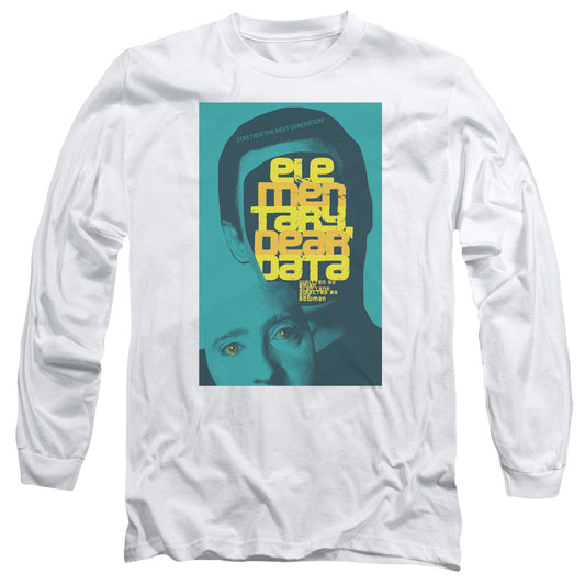 Star Trek Tng Season 2 Episode 3 Mens Long Sleeve Shirt White Officially Licensed