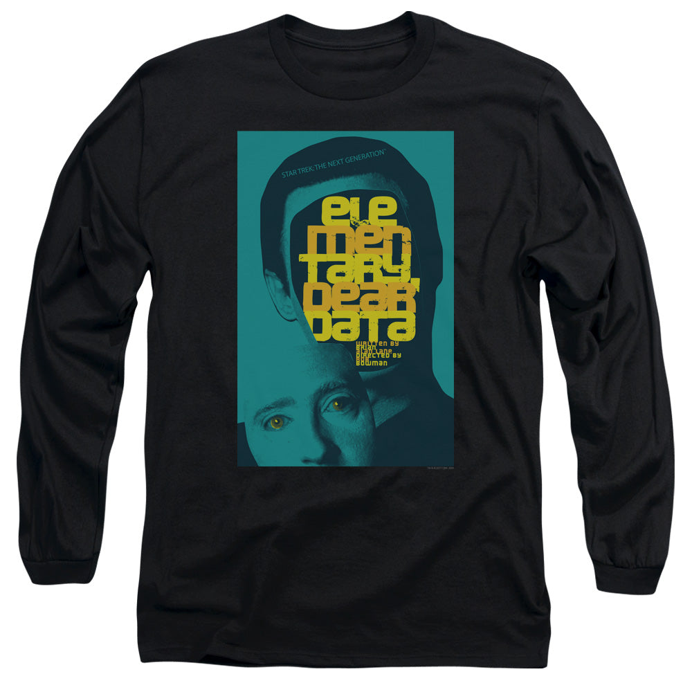 Star Trek Tng Season 2 Episode 3 Mens Long Sleeve Shirt Black Officially Licensed