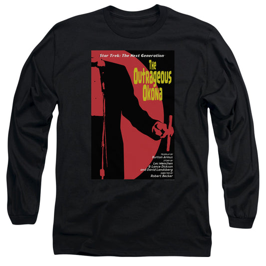 Star Trek Tng Season 2 Episode 4 Mens Long Sleeve Shirt Black Officially Licensed