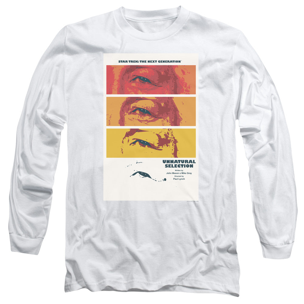 Star Trek Tng Season 2 Episode 7 Mens Long Sleeve Shirt White Officially Licensed