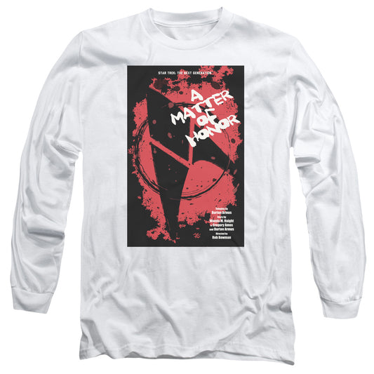 Star Trek Tng Season 2 Episode 8 Mens Long Sleeve Shirt White Officially Licensed
