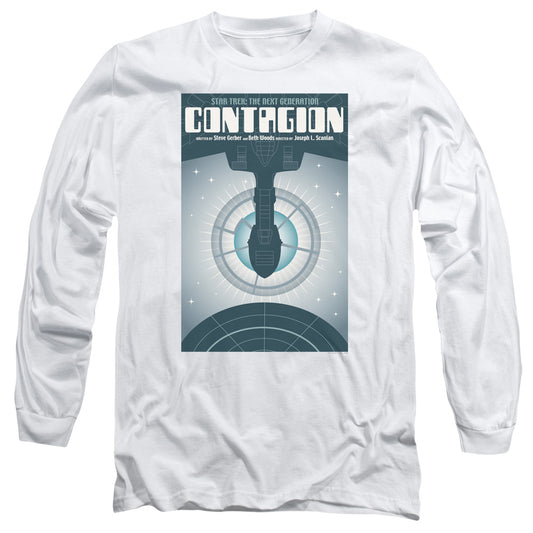 Star Trek Tng Season 2 Episode 11 Mens Long Sleeve Shirt White Officially Licensed