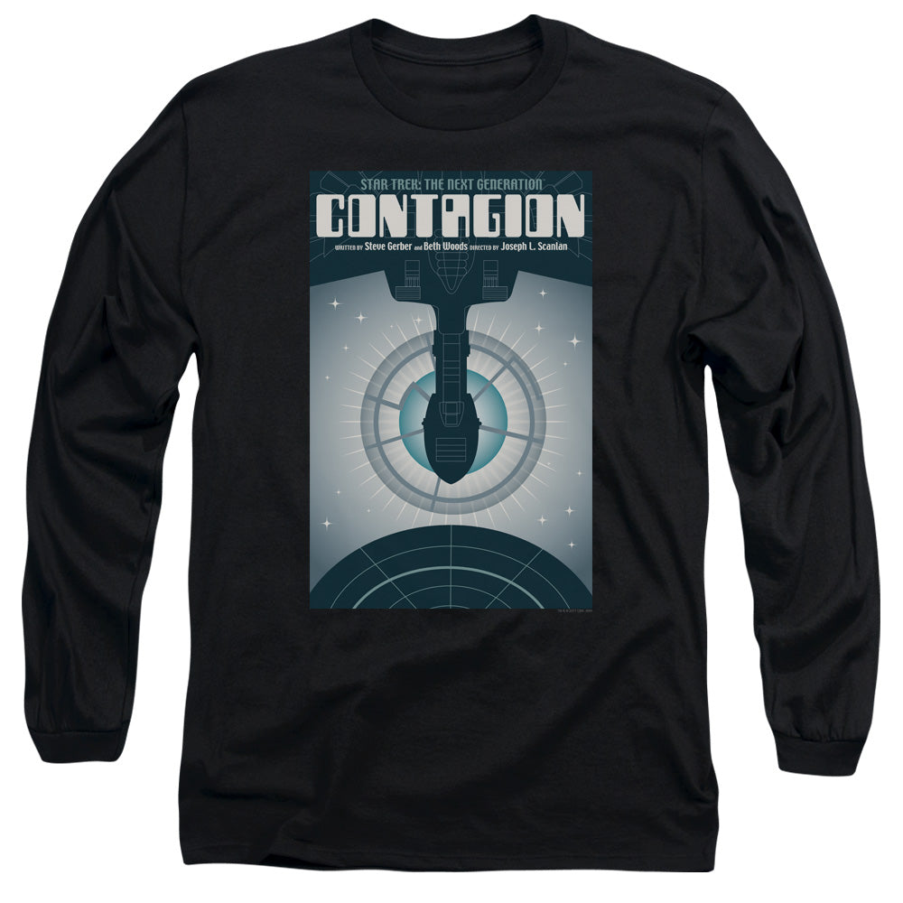 Star Trek Tng Season 2 Episode 11 Mens Long Sleeve Shirt Black Officially Licensed