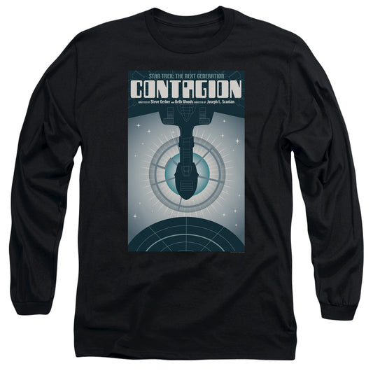 Star Trek Tng Season 2 Episode 11 Mens Long Sleeve Shirt Black Officially Licensed