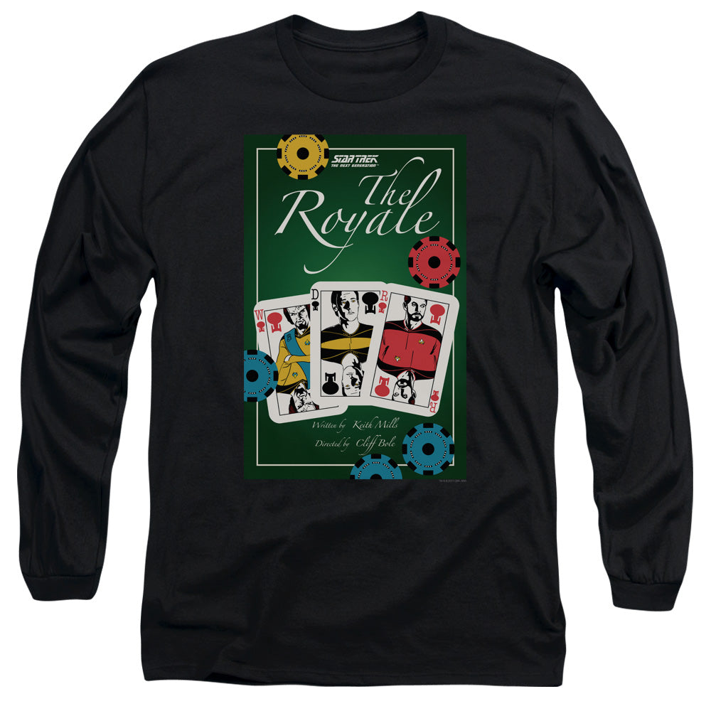 Star Trek Tng Season 2 Episode 12 Mens Long Sleeve Shirt Black Officially Licensed