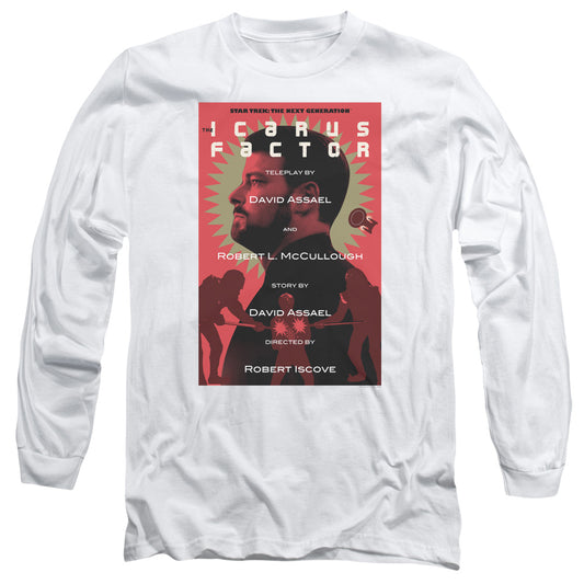 Star Trek Tng Season 2 Episode 14 Mens Long Sleeve Shirt White Officially Licensed