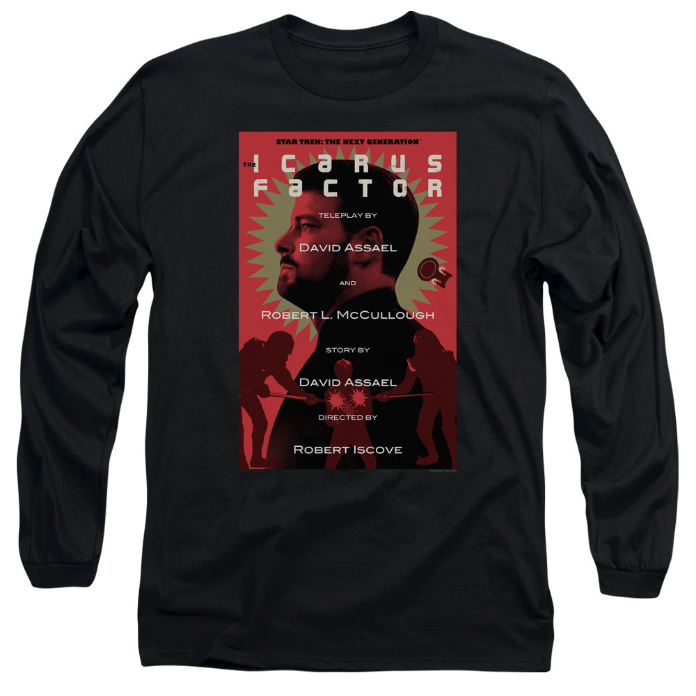 Star Trek Tng Season 2 Episode 14 Mens Long Sleeve Shirt Black Officially Licensed