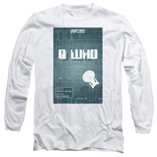 Star Trek Tng Season 2 Episode 16 Mens Long Sleeve Shirt White Officially Licensed