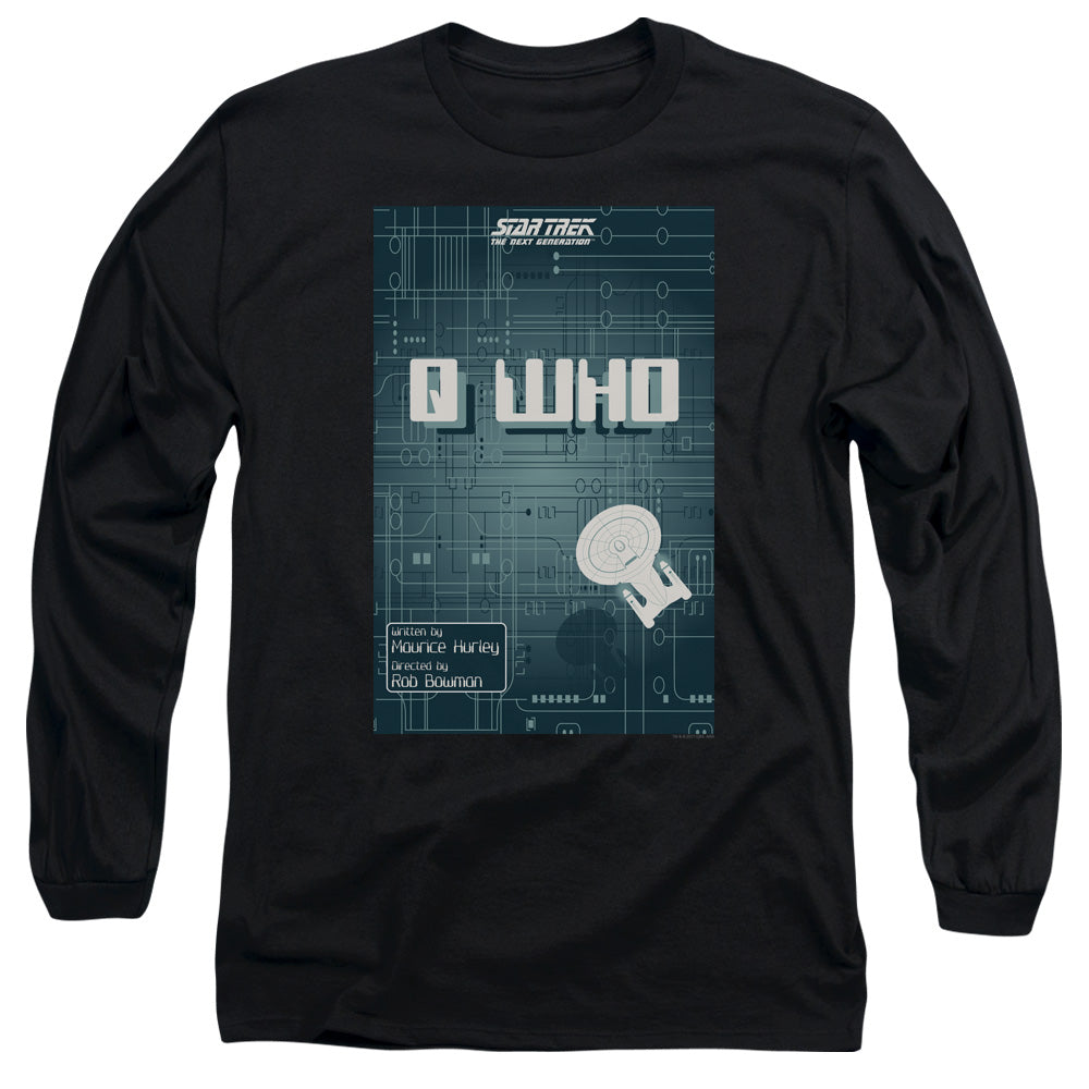 Star Trek Tng Season 2 Episode 16 Mens Long Sleeve Shirt Black Officially Licensed